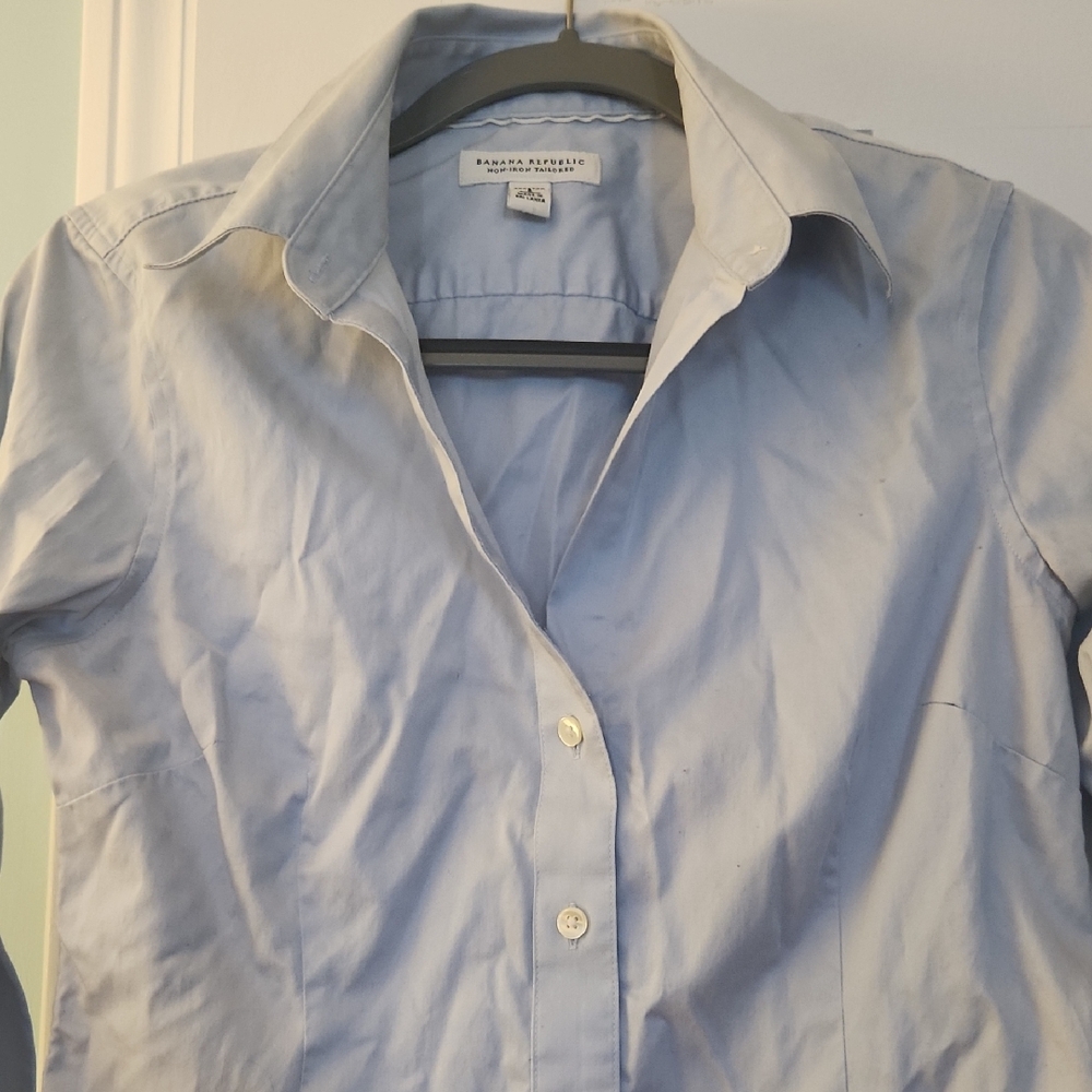 Banana Republuc Light Blue Button-Up Shirt